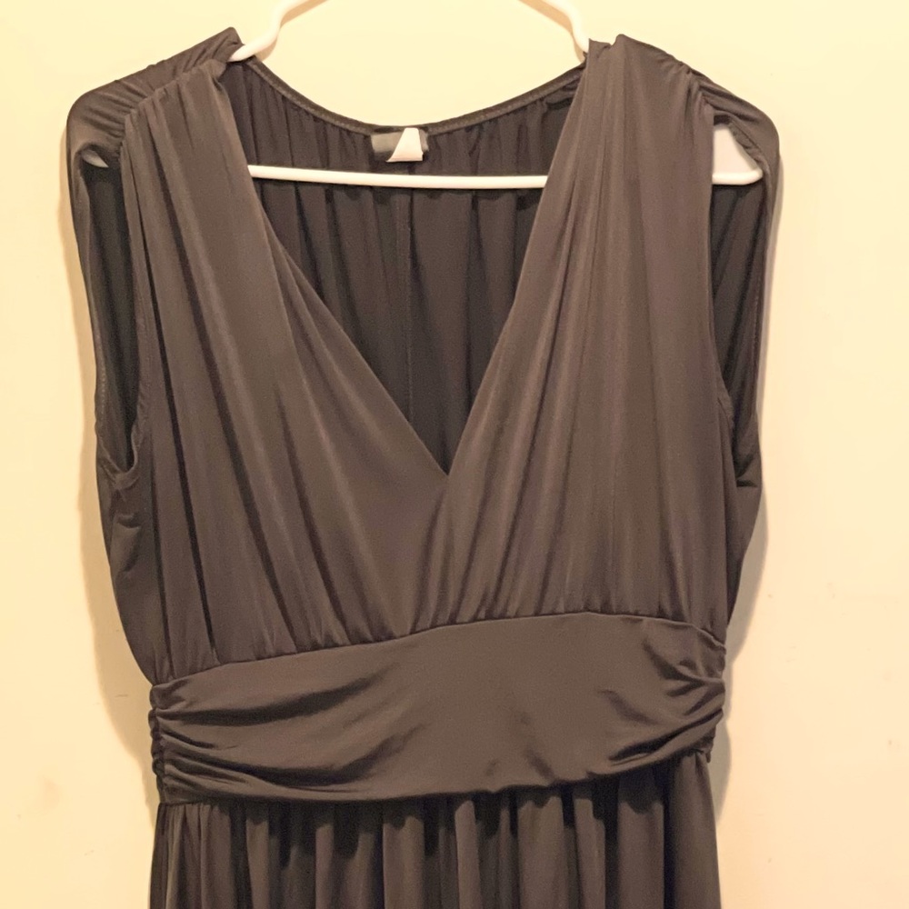 Olive green sleeveless dress xl